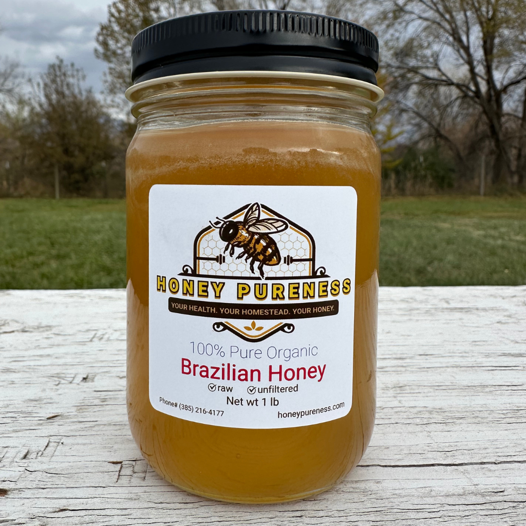 100% Organic Brazilian Honey - Pure Raw and Unfiltered