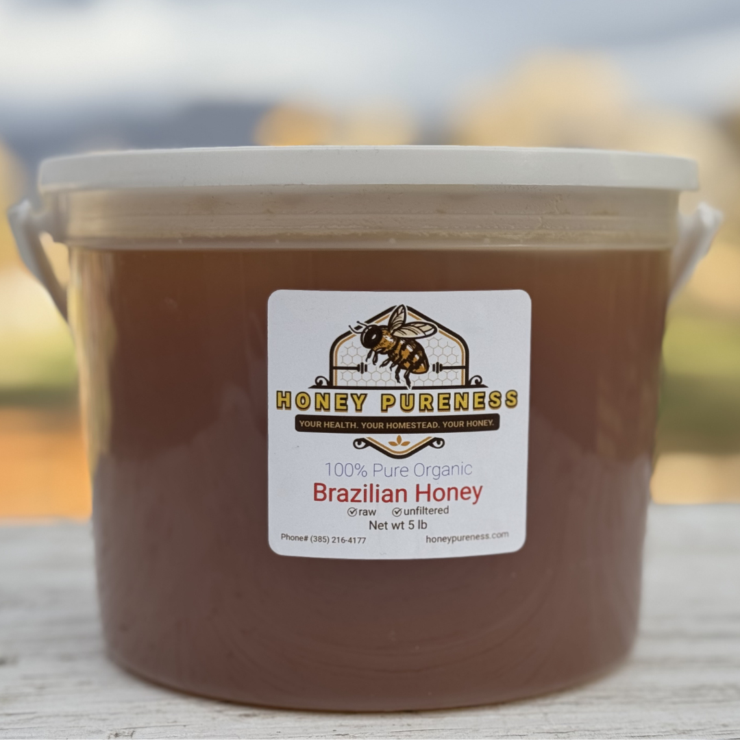 100% Organic Brazilian Honey - Pure Raw and Unfiltered