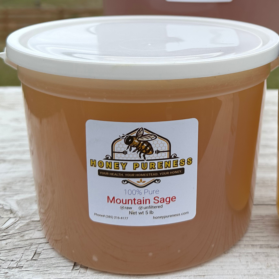 100% Mountain Sage Honey - Pure Raw and Unfiltered