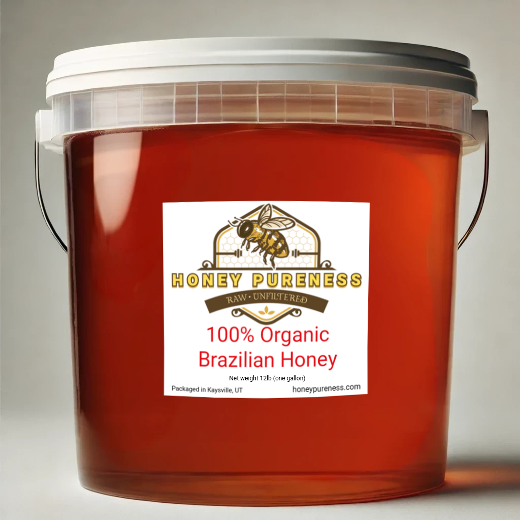 100% Organic Brazilian Honey - Pure Raw and Unfiltered